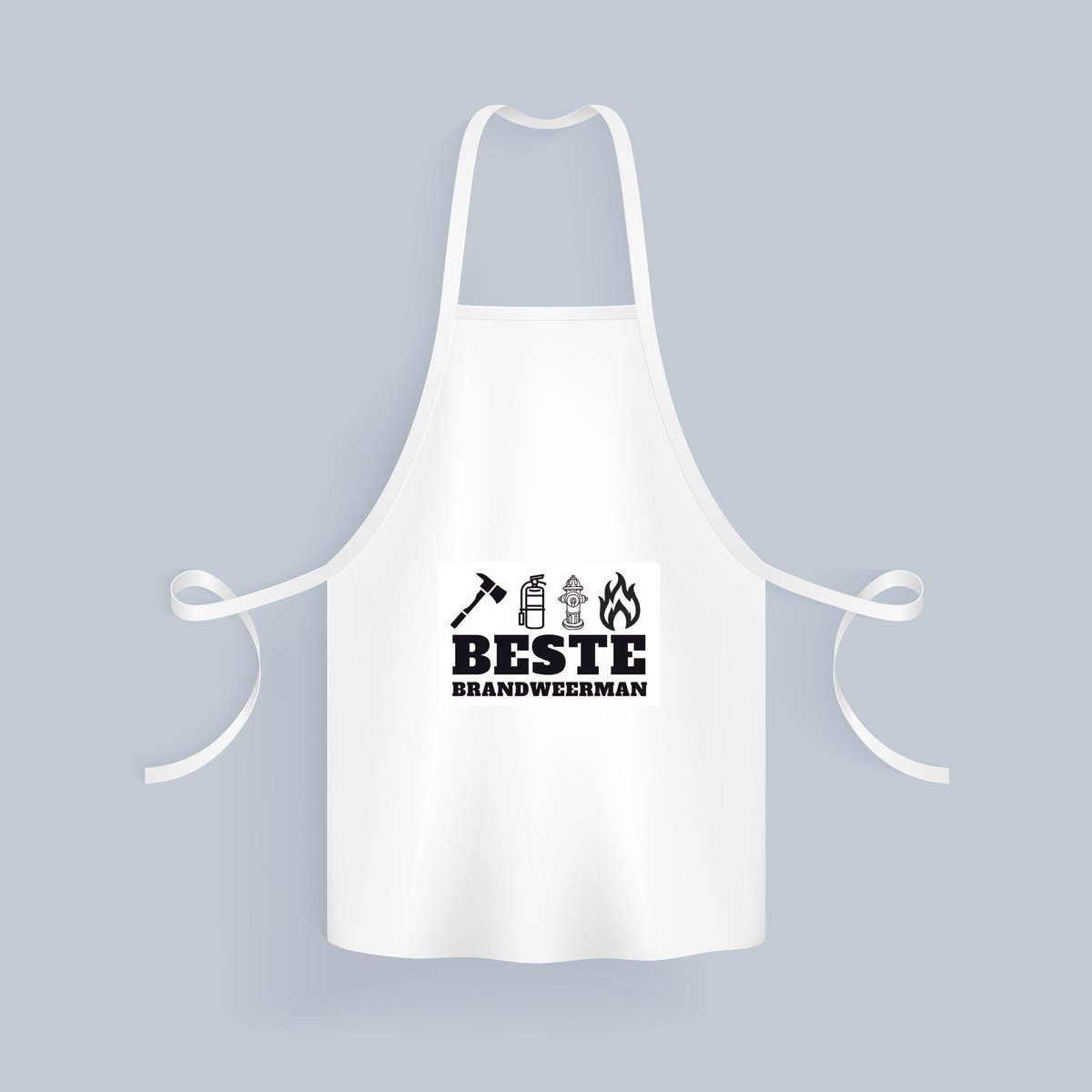 Akyol - beste brandweerman Keukenschort - Beste brandweerman - collega - cadeau - 82 bij 71 cm
