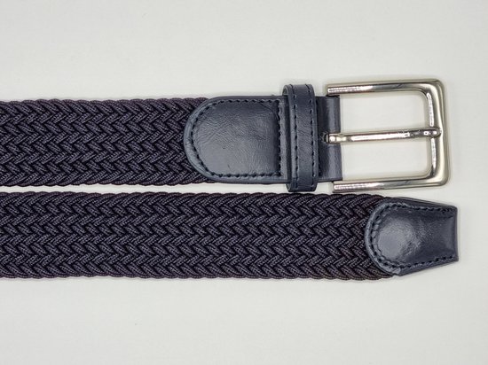 SKB Fashion Lot de 2 ceintures élastiques Ceinture extensible Ceinture tressée Ceinture tressée Ceinture élastique - unisexe - Couleur 1-Marron clair 2- Blauw 105 CM