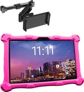AngelTech OnderwegPakket XL PRO II – Kindertablet XL PRO II Roze + Tablethouder - Kindertablet Vanaf 3 Jaar – Kinder Tablet – Kids Tablet - Tablet voor Kinderen