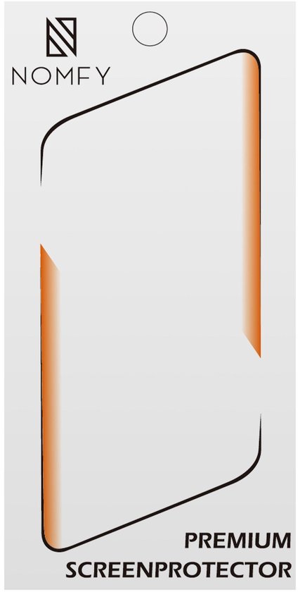 Verpakking van Nomfy premium screenprotector.