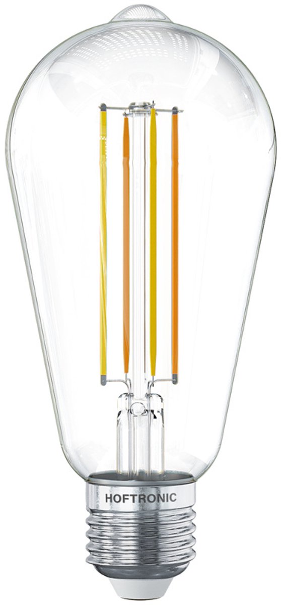 HOFTRONIC SMART Smart E27 LED Filament Lamp - 7 Watt 806 lumen - ST64 Helder - 1800-3000K - Dimbaar - Edison lamp