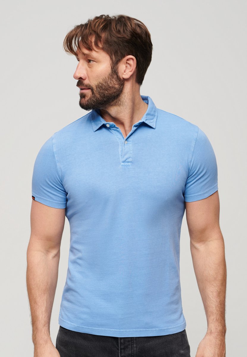 Superdry Studios Jersey Korte Mouw Poloshirt 3XL Man Bluebell