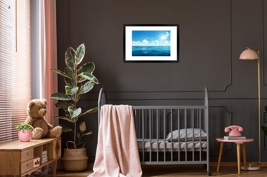 Fotolijst incl. Poster - Zee - Lucht - Zon - 60x40 cm - Posterlijst