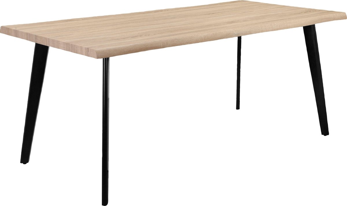 Notio Living Axel-Eettafel - 8-zits - Zwart Eiken Bruin