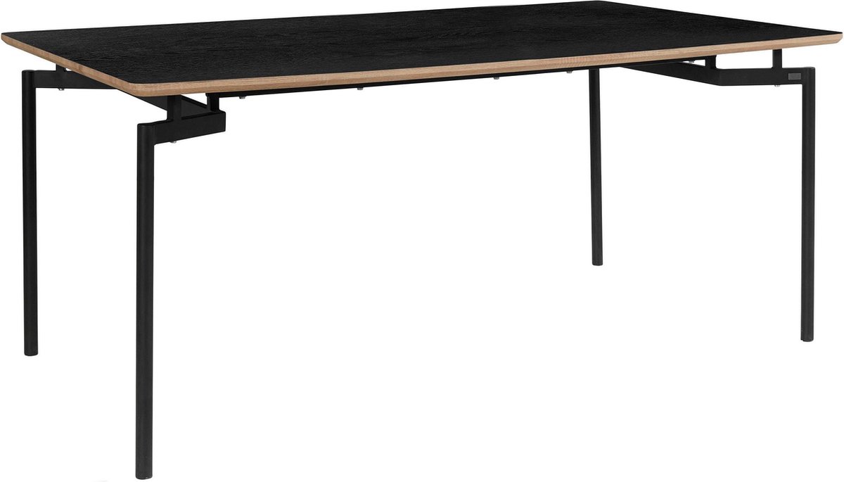 Notio Living Aldo|Eettafel 180 cm 8 plaatsen in Zwart