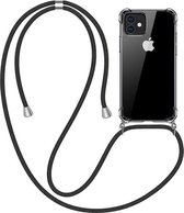 Hoesje geschikt voor iPhone SE 2020 - Backcover - Flexibel - Koord - TPU - Transparant