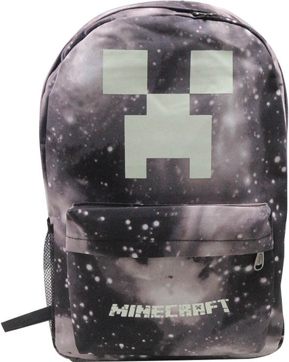 Officiële Minecraft Accessoires Minecraft TNT Rugzak Set 3-delig - Rugzak, Lunchtas En Etui - Groen Creeper Print Minecraft 3-delige Rugzakset TNT Creeper Groen Schoolspullen