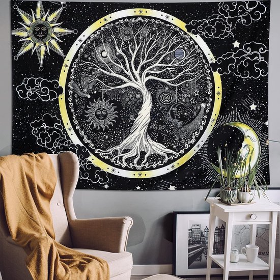 Tableau arbre de vie à led - Lune et Animo