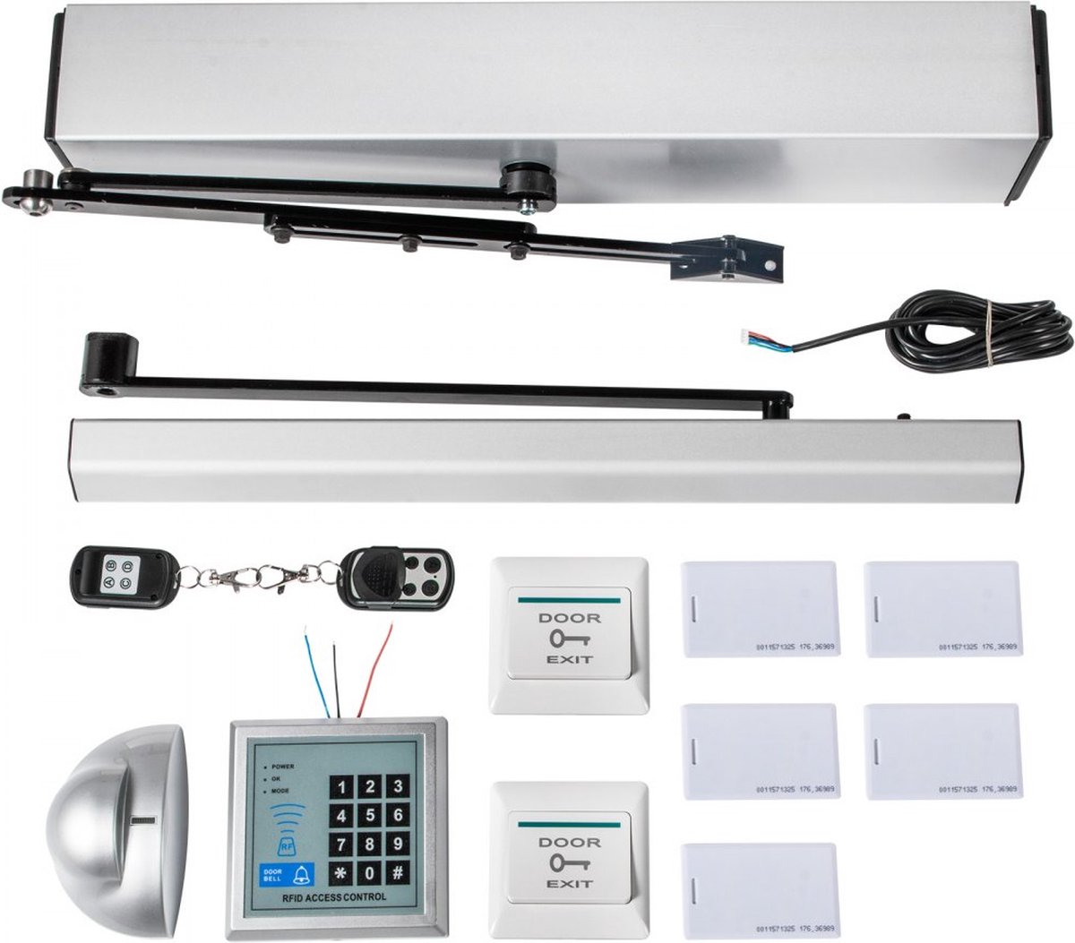 Automatische kippendeur met timer zonne-batterij aangedreven LED-display dubbele deuren elektrische kippenhok opener (brons