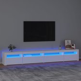 The Living Store TV-meubel The Living Store Luxe met RGB LED-verlichting - 270 x 35 x 40 cm (wit)