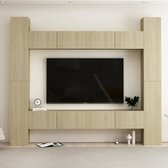 The Living Store TV-meubel - Sonoma Eiken - 100 x 30 x 30 cm - Montage vereist