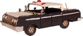 Metalen voertuig - Classic Politieauto Amerikaans Retro - 15x10,5x9cm