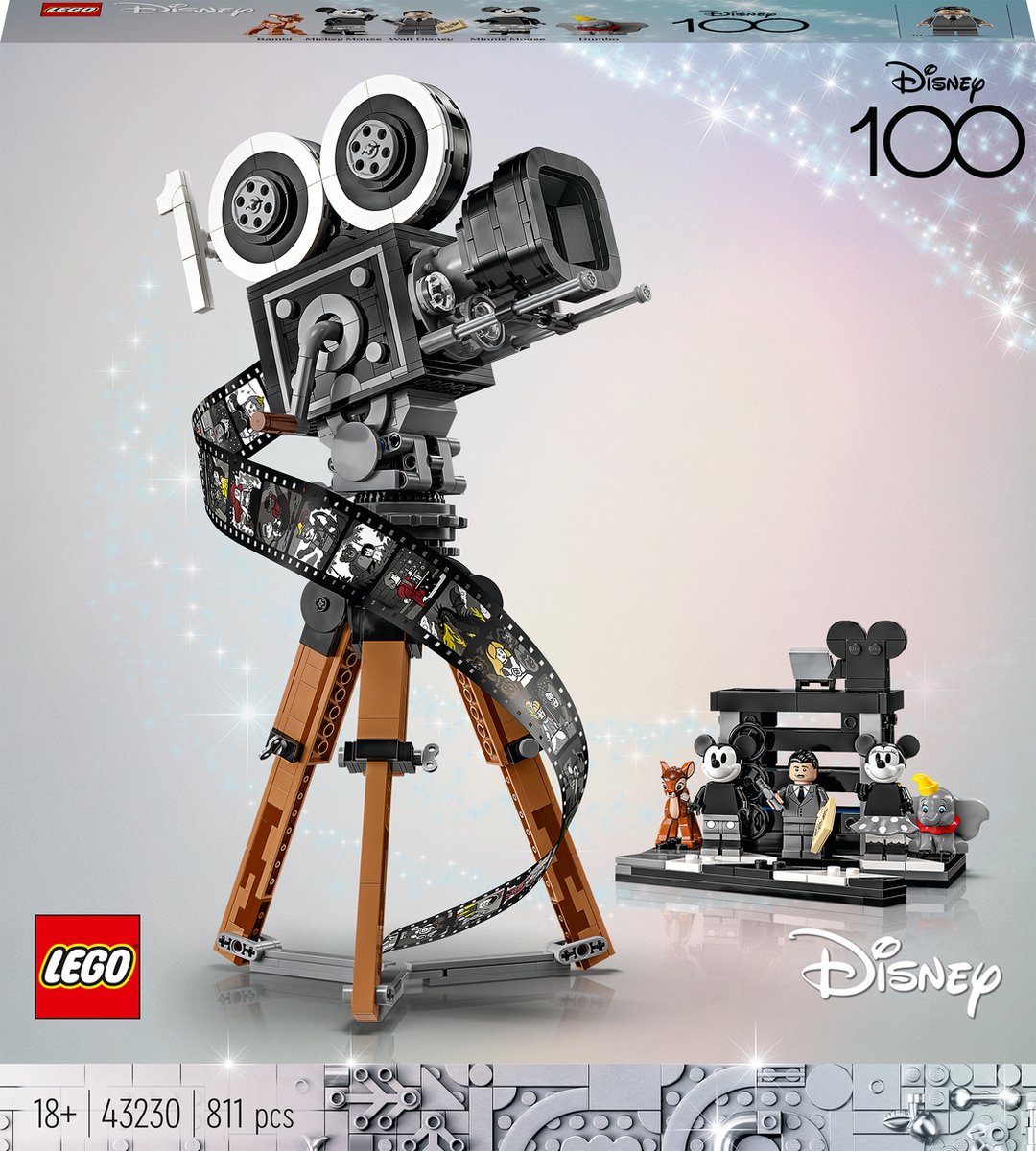 LEGO Disney Walt Disney eerbetoon – camera 100ste Verjaardag Set voor Volwassenen - 43230 op Prijzenvolger.com