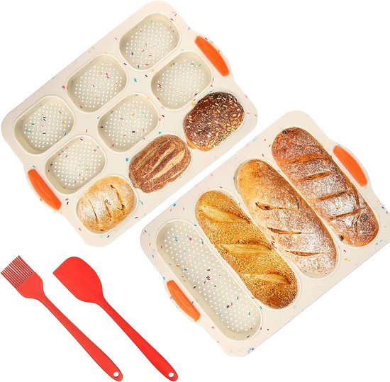 Moule à pain, silicone, moules à pain, ensemble en silicone, mini moule à  baguette,... | bol