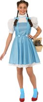 Rubies - Wizard Of Oz Kostuum - Dorothy Kostuum Vrouw - Blauw, Wit / Beige - Large - Carnavalskleding - Verkleedkleding