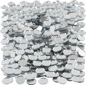 500x Spiegel mozaiek steentjes rond 10 mm - Hobbymateriaal - Knutselmateriaal