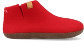 Tofvel - Mula - Unisex - Pantoffels Wol - Rood