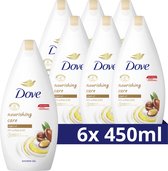 Dove Nourishing Care Douchegel - 6 x 450 ml - Voordeelverpakking