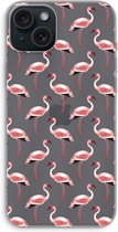 Case Company® - Hoesje geschikt voor iPhone 15 Plus hoesje - Flamingo - Soft Cover Telefoonhoesje - Bescherming aan alle Kanten en Schermrand