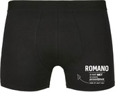 Romano, je hebt niet de leukste persoonlijkheid, maar dit helpt wel Heren Boxershort - relatie - vriend - onderbroek - grappig