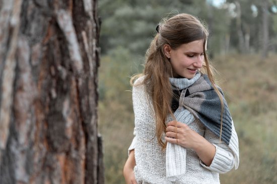 Knit Factory Emily Knitted Ladies Sweater - Pull femme en laine - Zwart - 36/38