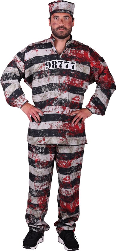 Costume de Prisonnier Sanglant Homme -Costume d'Halloween - Costume de Carnaval - Taille S