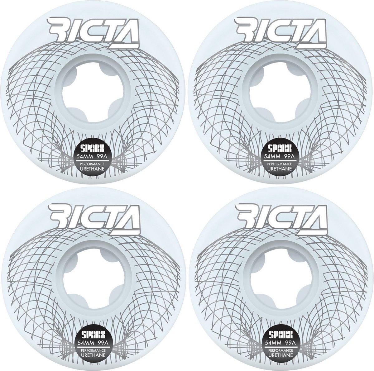Ricta Wheels Wireframe Sparx White-Grey
