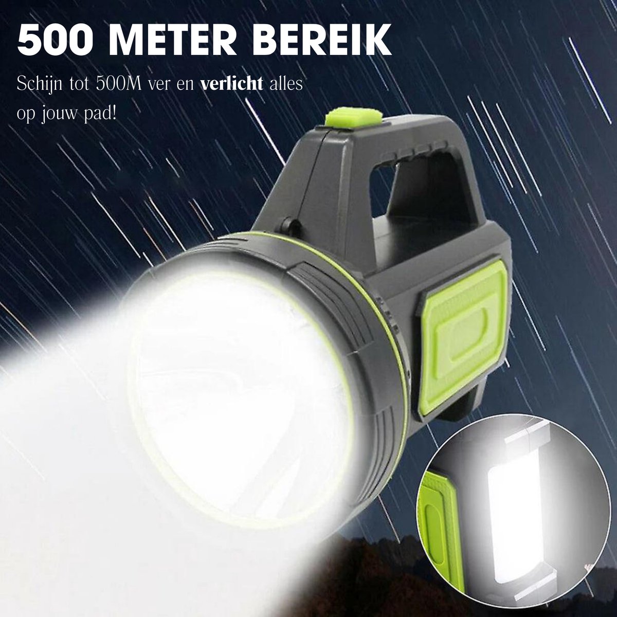 La lampe ULTRA PUISSANTE plus de 500M de portée 