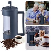 Cheqo® Koffiemaker - Cafetière - 350ml - Glas & RVS - 250g - Zet de Lekkerste Koffie - Horeca - Coffeemaker - Lange Levensduur