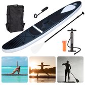 Bol.com Cheqo® Complete SUP-Set - Opblaasbaar SUP Board - Stand Up Paddle Board - 305cm - tot 150kg - Complete Set - Ideaal voor... aanbieding