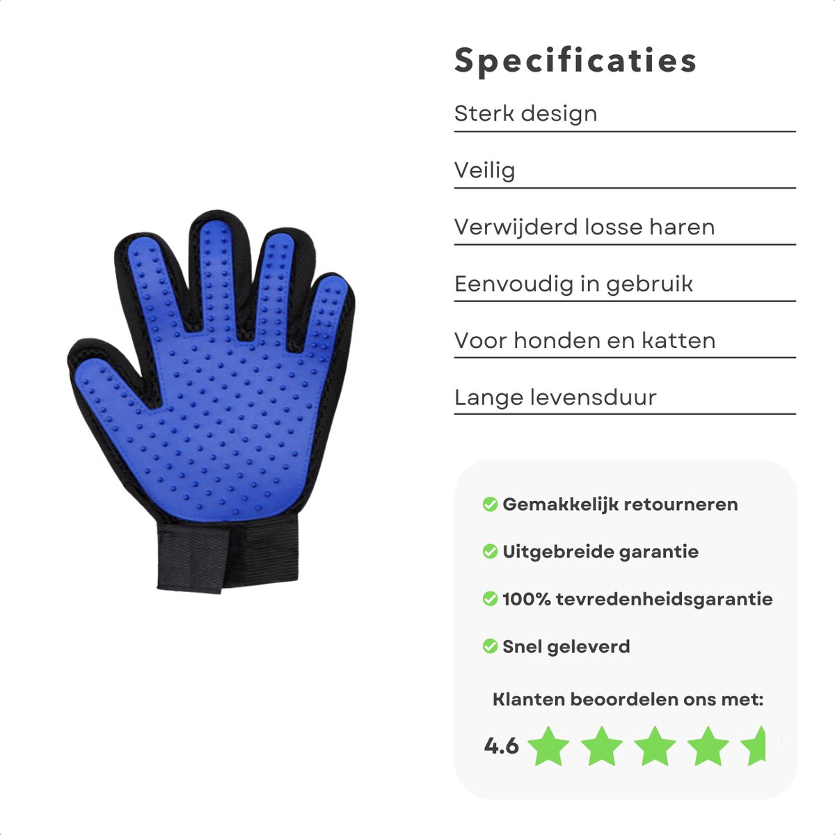 Domipet Professionele tondeuse voor honden en katten, tondeuse voor honden en katten, tondeuse voor honden met weinig lawaai