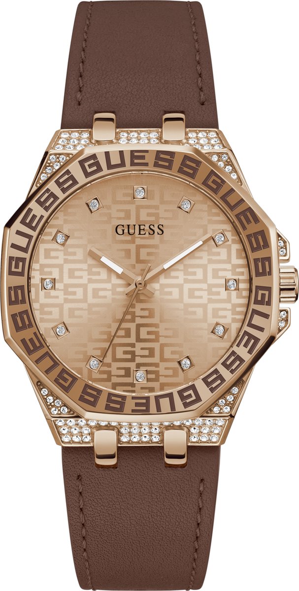 Guess Horloges GW0547L2 Roségoud Bruin