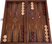 Handgemaakte Houten Backgammon Speelset van Hoge Kwaliteit - Tavla - 100% Hout - Luxe uitgave - TricTrac - 50 x 25 cm