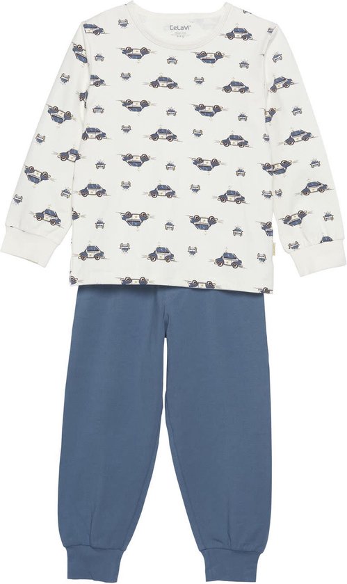 CelaVi 2-delige Jongens Lange Mouwen Pyjama Blue Fushion - 116/122