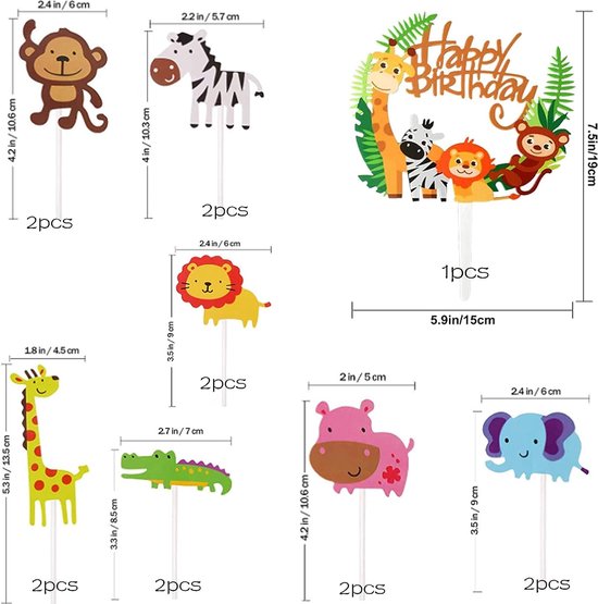 Jungle dieren taart - Amsterdam Cupcake Company Jungle dieren taart - Amsterdam Cupcake Company