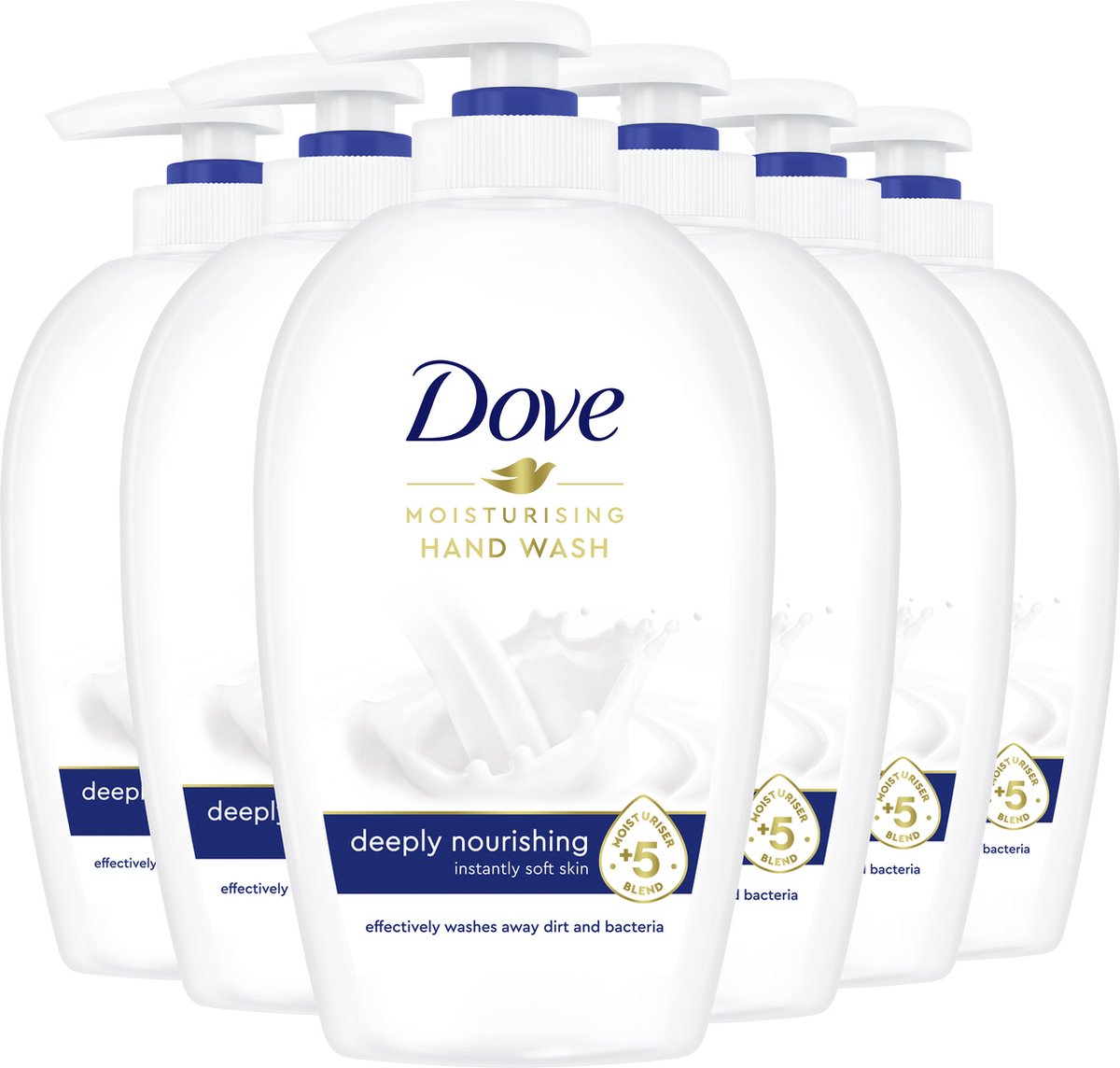 Dove Caring Hand Wash 250 ml - Moisturizing (6 stuks)
