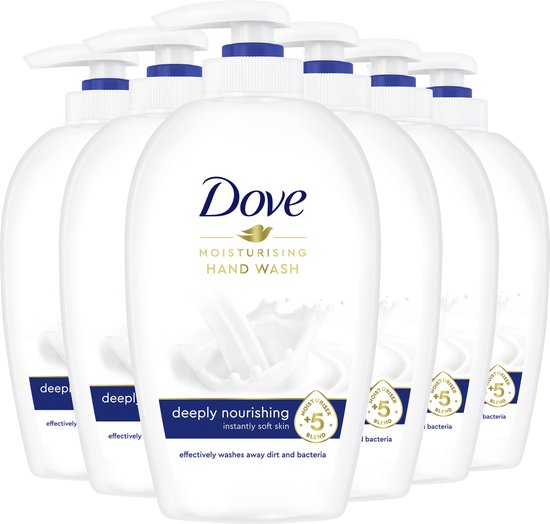Dove Deeply Nourishing verzorgende handzeep – 6 x 250 ml