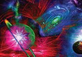 Fotobehang - Vlies Behang - Universum - Heelal - Planeten - Space - Ruimte - 208 x 146 cm