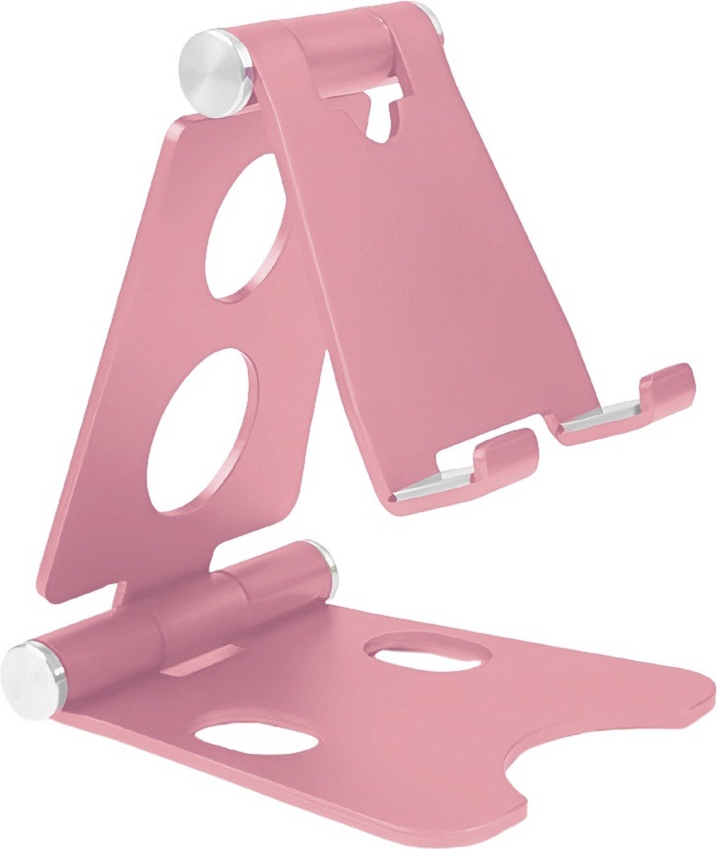Lamicall Verstelbare Telefoonstandaard voor Bureau - [Hoogte & Hoek Verstelbaar] Telefoonhouder voor op het Bureau met Stevige Metalen Basis, Houder voor iPhone/Android en 4-10 Smartphone & Tablet