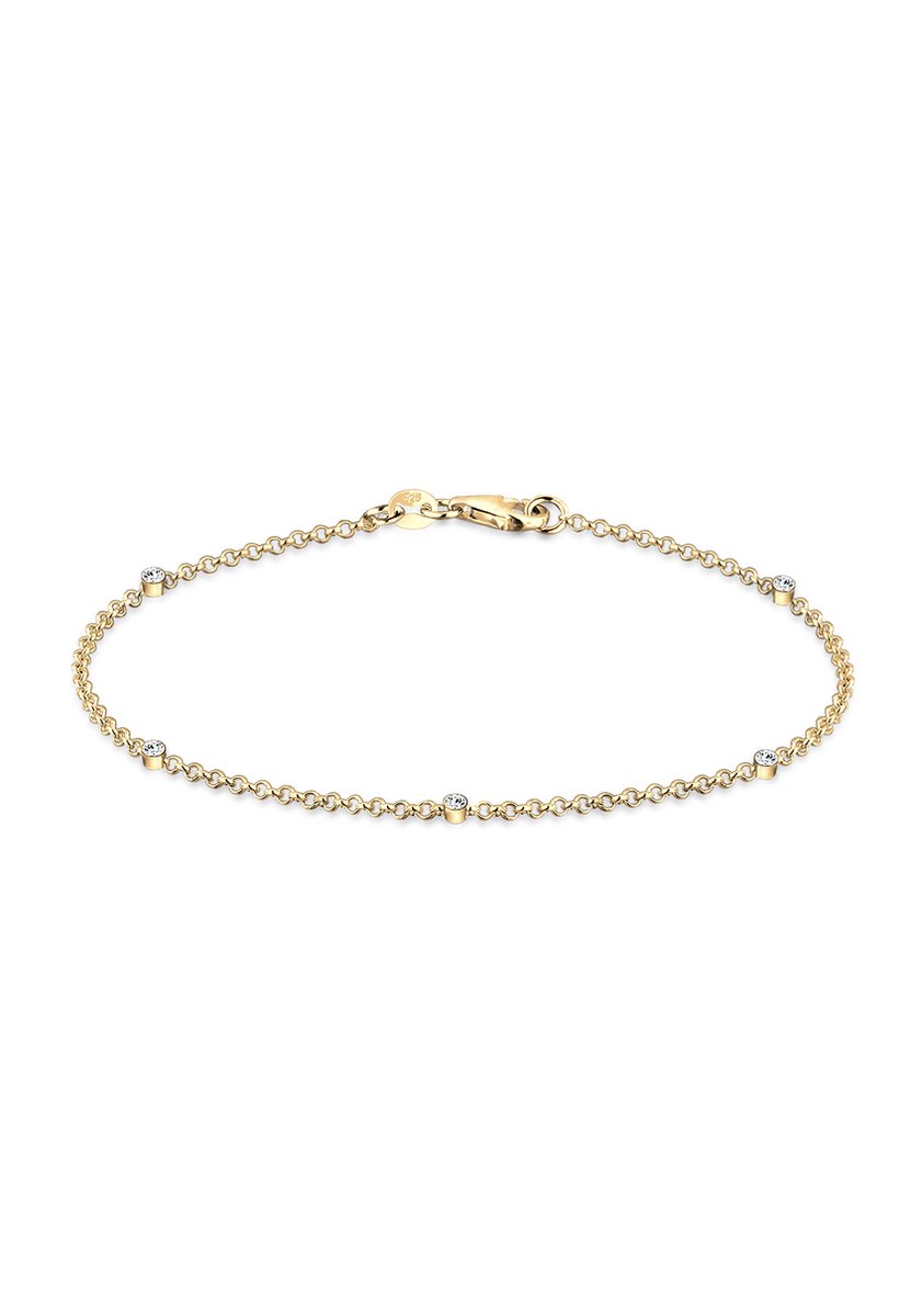 Elli - Armband - Dames basis filigraan combineerbaar met kristallen in 925 sterling zilver - Dames