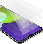 Cadorabo 3x Screenprotector geschikt voor Samsung Galaxy A22 4G / M22 / M32 4G - Beschermende Pantser Film in KRISTALHELDER - Getemperd (Tempered) Display beschermend glas in 9H hardheid met 3D Touch