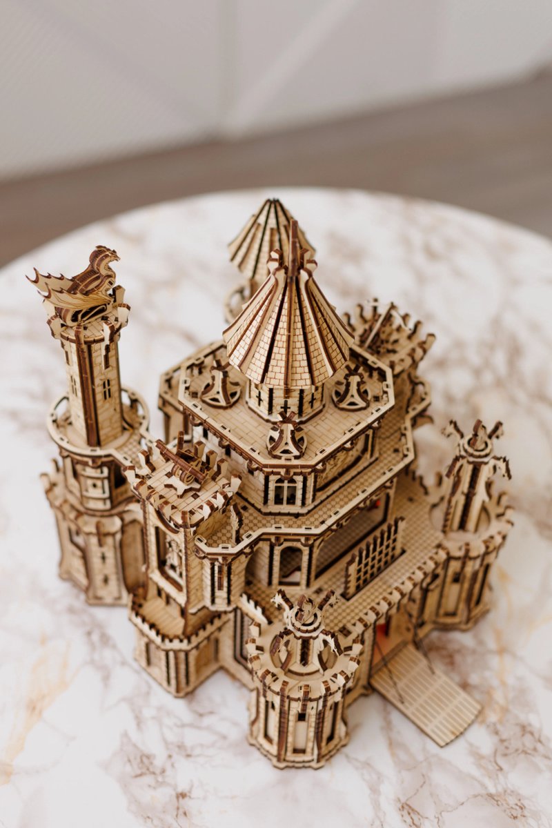 Wood Trick - Modélisme Puzzle 3D en bois ' Dragon Castle' (Château du  Dragon) - 978