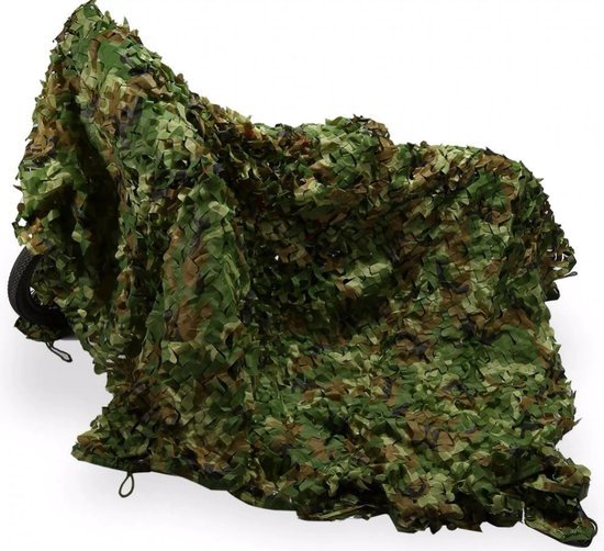 3x3 meter camouflage net groen - Tarp