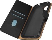 Geschikt voor Samsung Galaxy Xcover 6 Pro Lederen Portemonnee Folio Case Zwart