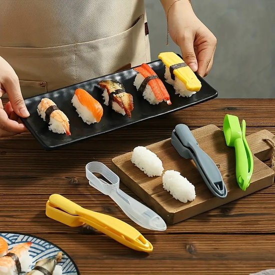 Machine à sushi - forme nigiri - Cuillère à riz - lot de 4