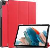 Case2go - Tablet hoes geschikt voor Samsung Galaxy Tab A9 Plus (2023) - Tri-fold hoes met auto/wake functie - 11 inch - Rood