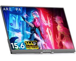 Thuys - 144hz Monitor - Draagbare Monitor - Gaming Monitor Draagbaar - 1080P Full HD, Zwart