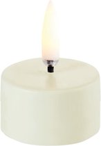 Uyuni led-waxinelichtje tealight r4 x h2,5cm ivory
