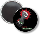 Button Met Magneet - Free Gaza Save Palestine - NIET VOOR KLEDING