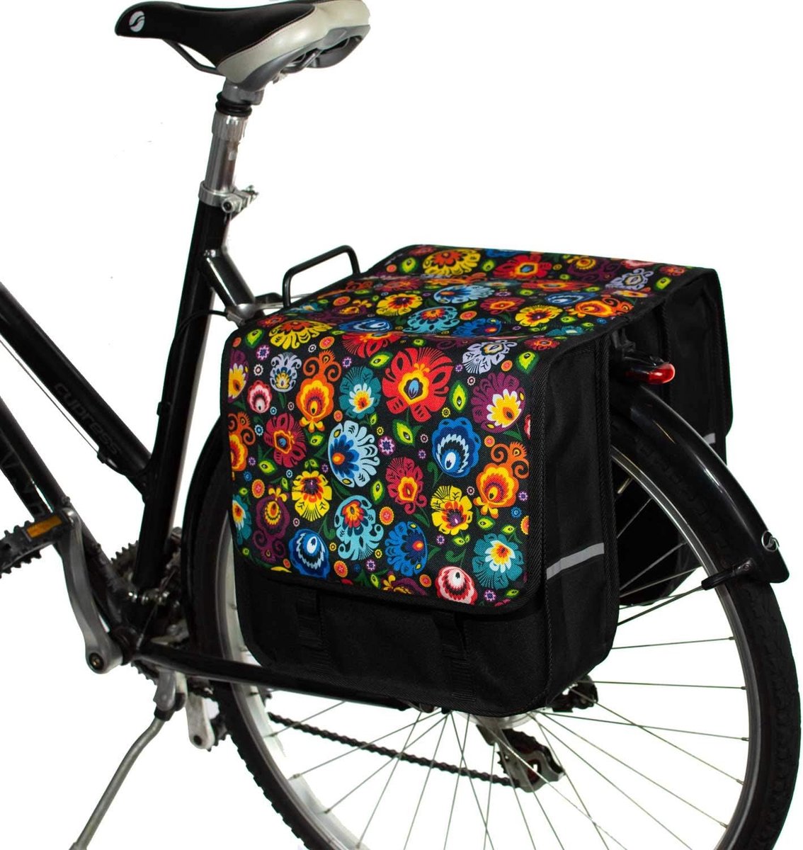 Millybo Sweet Fietstas – Bagagedrachtas – Rugzak Voor Dames – Kantpatroon – Cordura 600/300 – 14-19 Liter – Afneembare Schouderriem – EU Gemaakt